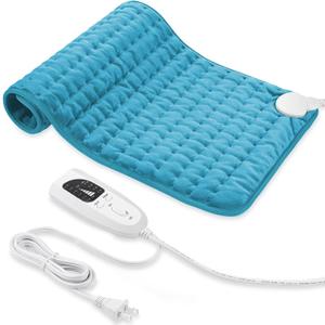 Heating Pad-Electric Heating Pads for Back,Neck,Abdomen,Moist Heated Pad for Shoulder,Knee,Hot Pad for Arms and Legs,Dry&Moist Heat & Auto Shut Off(Light Blue, 12''×24'')