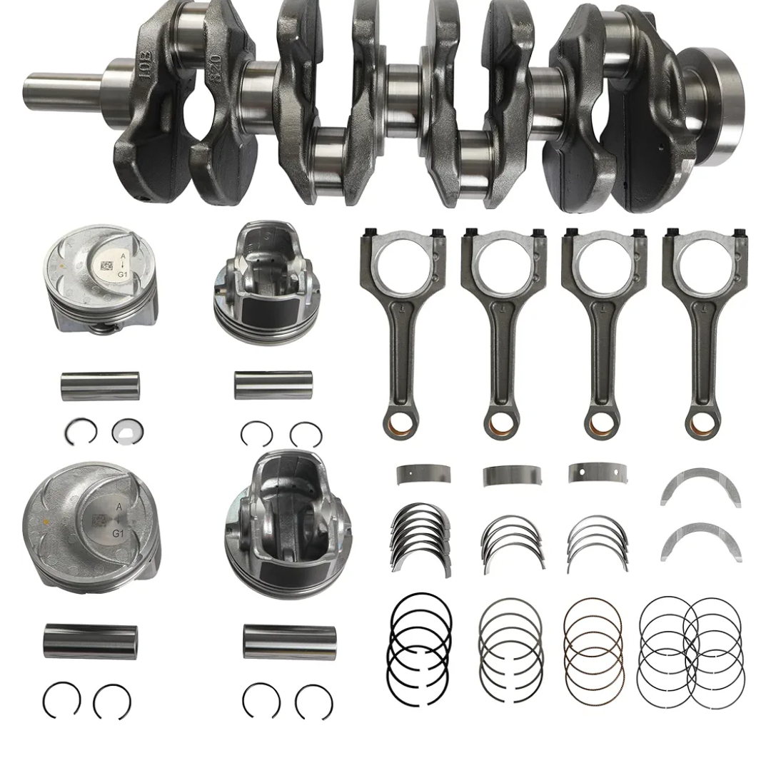 2.0T Engine Crankshaft w/Connecting Rods Pistons & Bearing Kit Fit for Hyundai Kia Genesis Coupe Santa Fe Sonata Optima Sportage G4KH 2.0 2011-2016 Replace OE 23111-2G400 23510-2G440