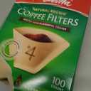 Melitta #4 Cone Coffee Filters, Natural Brown, 100 Count (Pack Of 3), 300 Total Filters - Fits all 8-12 Cup Cone Coffee Makers and Pour-Overs, Compostable, Tear-Resistant