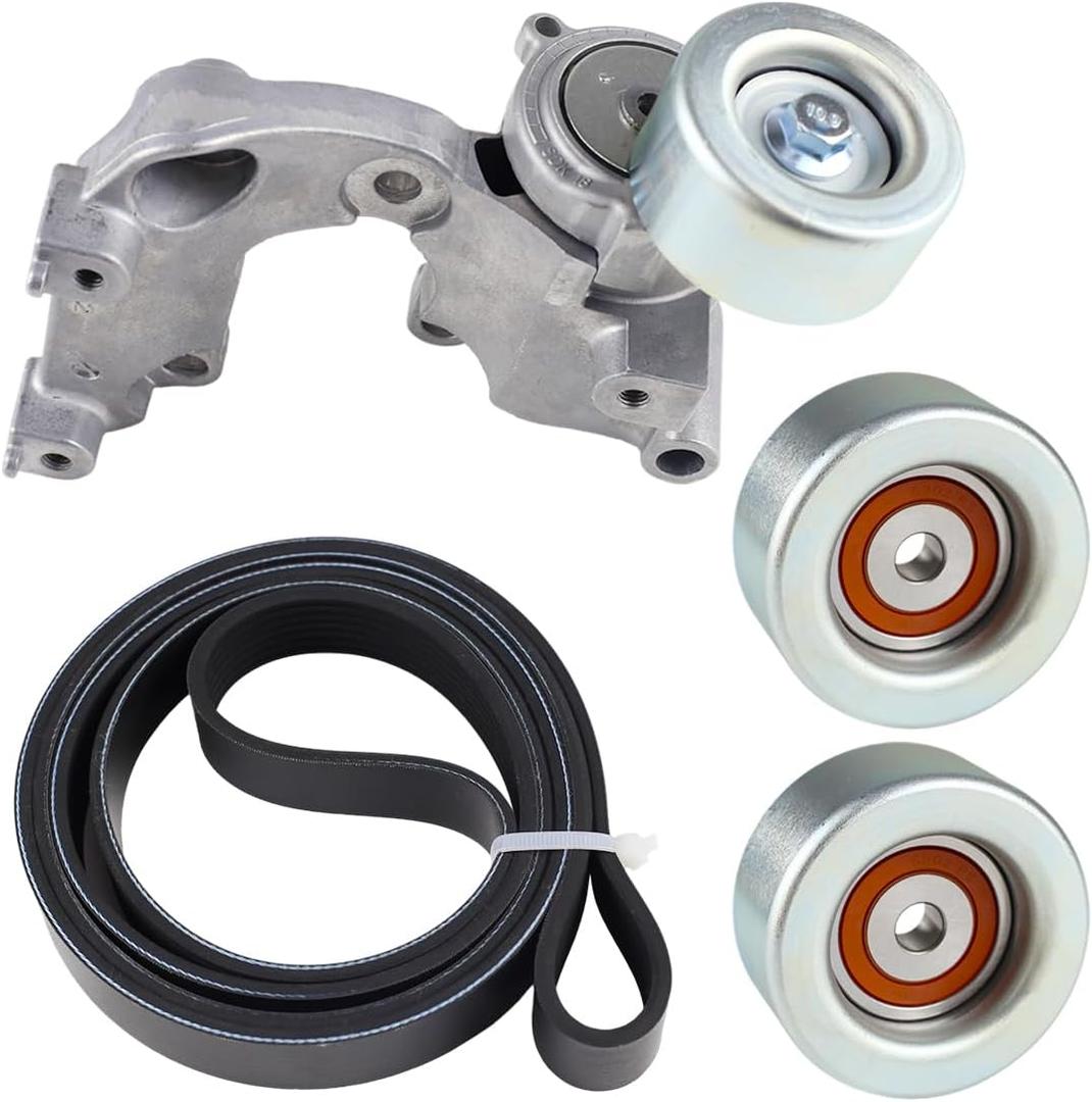 Drive Belt Tensioner and Idler Pulley Compatible with Lexus ES350 2007-2012, RX350 2007-2009, Compatible with Toyota Avalon 2005-2012, Camry 2007-2011, Sienna 2007-2010, 3.5L V6 only