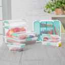 Sterilite 6-Pack Clip Box, Stackable Clear Plastic Bins with Latching Lids, Small - Writing, Arts or Crafts Supplies Storage Containers for Home, Office, Classroom and Workshop Organization