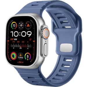 Odbeai Sport Band Compatible with Apple Watch Ultra 2 3/Ultra Band,Compatible with Apple Watch Bands for Men 49mm 46mm 45mm 44mm 42mm,Waterproof Silicone Strap for iWatch Bands All Series SE 11 10 9-1