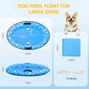 Pasara Large Dog Pool Float - 59"X35" Dog Pool Float for Large Dogs, Puncture Proof pet Floats Holds Up to 110 Lbs, (Blue)