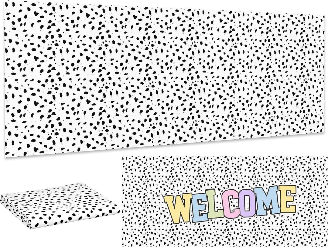 Hahafelt 1 Pack 47 x 108 in Fabric Bulletin Board Roll,Spot, 14.6" x 13"