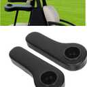 ECOTRIC Golf Cart Rear Seat Arm Rest with Universal Cup Drink Holders Set Compatible with EZGO Club Car Yamaha Pair No Drilling Required