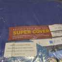 Large Waterproof Tarp - Heavy Duty 5 Mil Thick Poly Tarpaulin Ideal for Canopy Tents, Boats, RV or Pool Covers - Multipurpose Protective Tarps with Grommets for Indoor and Outdoor Use | 25' x 40' (Blue-lightweight Protection)