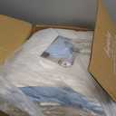 Lush Decor Ruffle Comforter Set 3 Piece Cozy Bedding, Elegance for Bedroom, King, Lake Blue