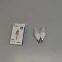 ORALUCE Smart Light Bulb Compatible with Alexa & Google Home, C37 E12 LED Light Bulb 40W Equivalent, 2.4GHz WiFi & Bluetooth Color Changing APP Dimmable, Multicolor LED Bulb 450 Lumens,2P