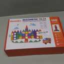 Gemmicc 100 PCS Magnetic Tiles with 2 Cars, STEM Approved Educational Magnet BuildingToys, Magnet Puzzles Stacking Blocks for Boys Girls