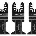 LEILUO 5 Pcs Multitool Blades Set for Wood Oscillating Saw Blades Universal Oscillating Tool Accessories with Storage Bag Compatible with DeWalt Makita Dremel and More