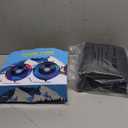 Snow Tube,48 Inch Big Heavy-Duty Inflatable Snow Sled with Premium Canvas Cover for Kids Adults, Thickened Hard Bottom Sleds for Snow with Detachable Tow Strap, Winter Outdoor Fun Snow Toys Gifts (Colorful)