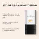 Foundation Stick with Brush, SPF 50, Hydrating Anti Wrinkle Non-Sticky Matte Finish Sun Protection for Face and Body, Long-lasting Travel Size Korean Skin Care Sun Stick (Light, 0.71oz)