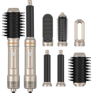 6 in ONE Blow Dryer Brush,Air Curling Iron