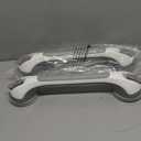 TAILI Grab Bars for Bathtubs and Showers 2 Pack Suction Grab Bar, Heavy Duty Shower Handle Removable Bath Handrails for Seniors and Elderly, Bathroom Safety Grip No Drilling Waterproof, Grey (16.8", Gray)