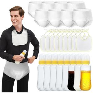 8 Sets of Baby Shower Games Costume Set (Yellow)