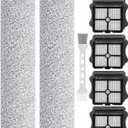 for ONE S5 Bluefor ONE S5 Pro 2Roller Brush and Filters for Tineco Floor ONE S5 /Floor One S5 Pro Cordless Wet Dry Vacuum Cleaner, Replacement Parts Include 2 Brush Rollers,4 Filters