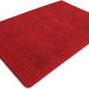 Bathroom Rugs 40 x 60 Inch  Extra Large Bath Mat | Absorbent and Washable Thick Chenille Bath Rugs Non-Slip Runner Rug for Bathroom, Shower, Tub(Red)