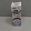 Grow Forward Bamboo Kids Cups with Lids and Straws - 10oz Drinking Cups for Kids with Childproof Twist Lids & Silicone Straws - Eco Friendly, BPA Free, Non Toxic & Dishwasher Safe - Floral, 3 Pieces