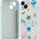 for iPhone 17 Pro Case | Turtle Jellyfish Magnetic Phone Case