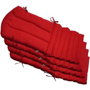 Indoor Outdoor Furniture Cushions Adironack Chair Cushions Patio Seating Cushions Set of 4 Red
