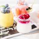 5.3oz / 7 OZ Mini Glass Jar with Lid for Pudding, Yogurt, Caviar, Herb, Jelly, Jams, Honey, Spices - Dishwaresafe - Pack-of-4Pcs (5.3, Circular, 8, MGJS5-7)