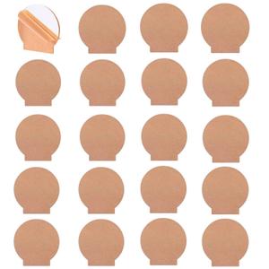 20 Pcs 2 mm Round Acrylic Sheet Clear Cast for LED Light Base,0.08"(2mm) Thick, Plastic Glass Panel with Protective Paper for Table Sign, DIY Display Project