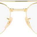 Ray-Ban Men's RX6450 Square Prescription Eyeglass Frames (Gold/Demo Lens)