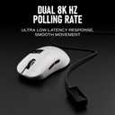 OOCTPK Chilkey Wireless Mouse, Glacier LW 8K M Gaming Mouse with OLED Screen, 8K Polling Rate, 30000 DPI Optical Tracking, 750 IPS, Bluetooth 5.2/2.4G/USB-C, 49g Super Lightweight, 100 Million Clicks