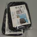 2 x Electronics Charger Organizer - Travel Cable Case for Cords, Chargers, and Tech Accessories (Black)