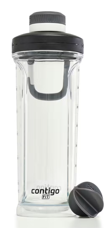 Contigo Fit Leak-Proof Shake & Go Mixer Bottle 28 oz Sake Color