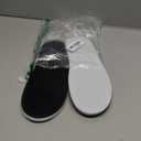 QIGEGE Slippers for Women with Arch Support House Slippers Bedroom Bubble Waffle Knit Fabric Bow Crossbands Slide Sandals Shoes Comfy Trendy Gift, Black Size 8