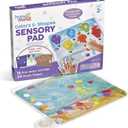 hand2mind Colors and Shapes Sensory Pad, Fine Motor Skills Toys for 3 Year Old, Sensory Toys for Sensory Play, Occupational Therapy Toys, Calming Toys for Kids, Shape Sorting Toy, Calm Down Corner