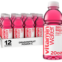 vitaminwater zero sugar power-c, electrolyte enhanced water w/vitamins, dragonfruit drinks, 20 fl oz (Pack of 12), Best By: 08.14.25