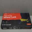 KAYCENTOP Universal Wheel Lock, Security Trailer Wheel Lock Anti Theft Tire Lock, Heavy Duty Wheel Clamp Adjustable for Trailers SUV Golf Cart Boats ATV Great Deterrent Bright Yellow/Black, 3 Keys