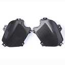 Mokuo Motorcyle Fairing Parts, Front Side Decor Cover in ABS Material Compatible with 2021-2024 Honda Grom Msx 125 SF, Carbon Fibre Color