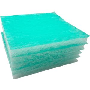 Paint Booth Exhaust Fiberglass Filter Pad, Paint Arrestor for Spray Booth (50/case, 20" x 20")