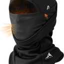 GXCROR Balaclava Ski Mask for Men & Women, Winter Face Mask Cold Weather Windproof Thermal Motorcycle Snowboard Cycling (Black)