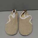 Apipi Warm Wide Slippers for Women - Easy on/off Non-Slip Comfy Slipper Shoes for Bedroom Travel, Gifts for Elderly Women (Beige) 6-6.5 (Women’s Wide)