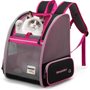 Montana West Cat Carrier Backpack for Small Medium Dog & Puppies with Breathable Mesh for Hiking Camping Backpack