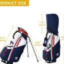 Shopsource 14 Way Golf Stand Bag, Lightweight Golf Bag with Stand for Men Women, Standing Golf Club Bags with Padded Ergonomic Double Strap, Full Length Dividers, Multiple Pockets, Rain Hood