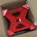 Amazon Basics Steel Jack Auto Stands, 3 Ton (2.7 metric Ton) Capacity, Easy to Use, Adjustable Height, 6,000 lb, 1 Pair, Black and Red