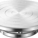 Yncotte 7 Inch Sculpting Wheel, Double-Sided Pottery Turnable Wheel Aluminium Alloy Heavy Duty Metal Banding Wheel with Ball Bearings for Ceramics Model Making Clay Modeling Cake Decor Paint Spraying