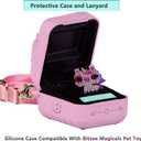 2 x Silicone Case for Bitzee Magicals Interactive Toy Digital Pet, Protective Skin Cover for Bitzee Magicals Virtual Electronic Digital Pet Accessories (Pink)