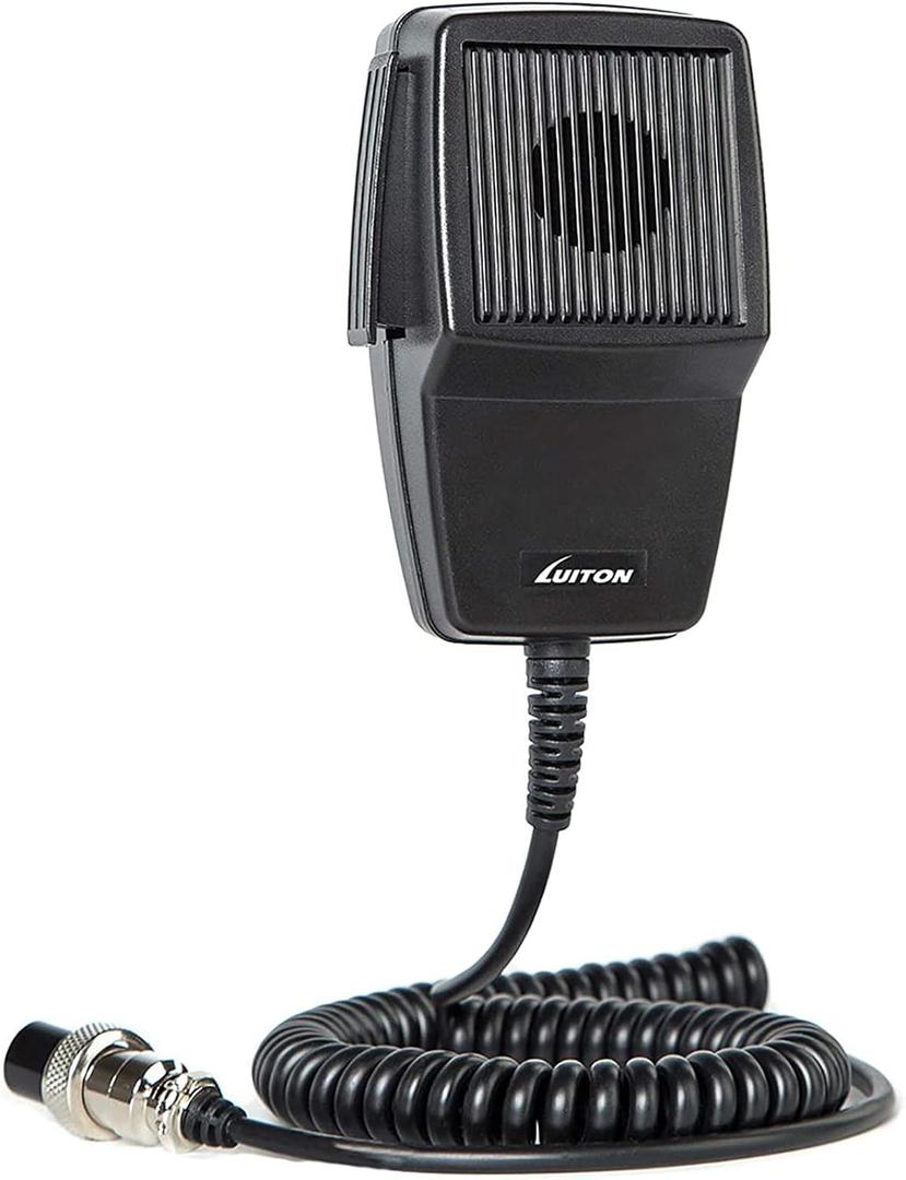 LUITON CB Microphone 4 Pin Noise Canceling Radio Mic for Cobra/Uniden/Workman/Midland/Galaxy CB Radio (1 Pack)