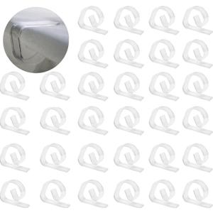 Clear Plastic Tablecloth Clips  Picnicking Accessory - Set of 72