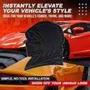 Ninja Emblem, Custom 3D Car Badge Universal Exterior Accessories for Car, Truck, SUV, Motorcycle (Set of 2) (Matte Black)