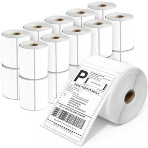4" X 6" Direct Thermal Labels (5000 Count, 20 Rolls) - Printable