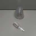 Sawysine 12 Pcs Plastic Clear Serving Bowls with Kitchen Plastic Scoops Salad Serving Bowls Popcorn Scoops Angled Candy Container for Salad Cooking Parties, 210 ml