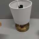 PARTPHONER Mini Cordless LED Table Lamp, 5200mAh Rechargeable Battery Operated Lamp, 3-Level Brightness, Touch Dimmable Desk Lamp, Bedside Night Light for Patio Camping Restaurant Home, Antique Brass