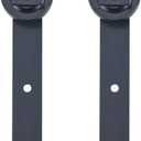 6.6FT Black Sliding Barn Door Hardware Kit with Handle, Pre-Drilled Ready to Assemble, Waterproof PVC Coating, Furniture Slider